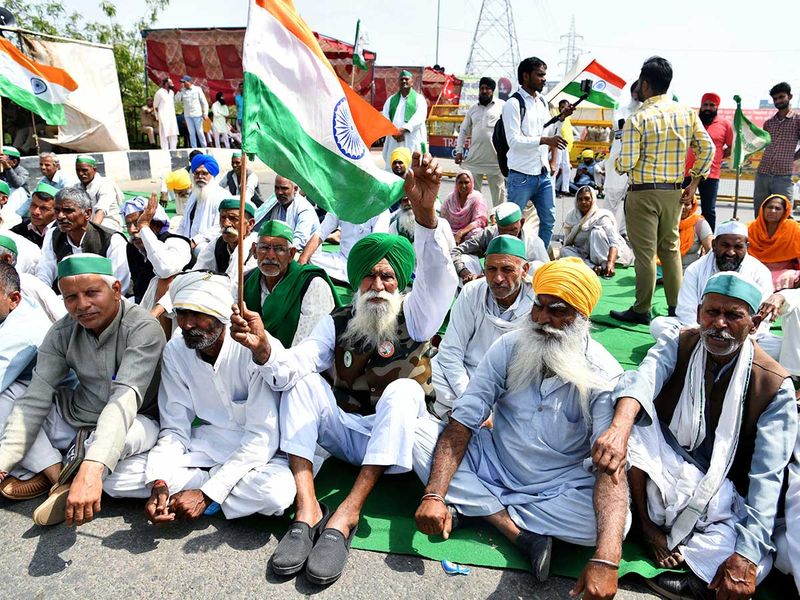 المزارعين الهند إضراب بانده