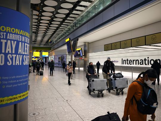 الأسهم لندن مطار هيثرو المملكة المتحدة الركاب بريطانيا